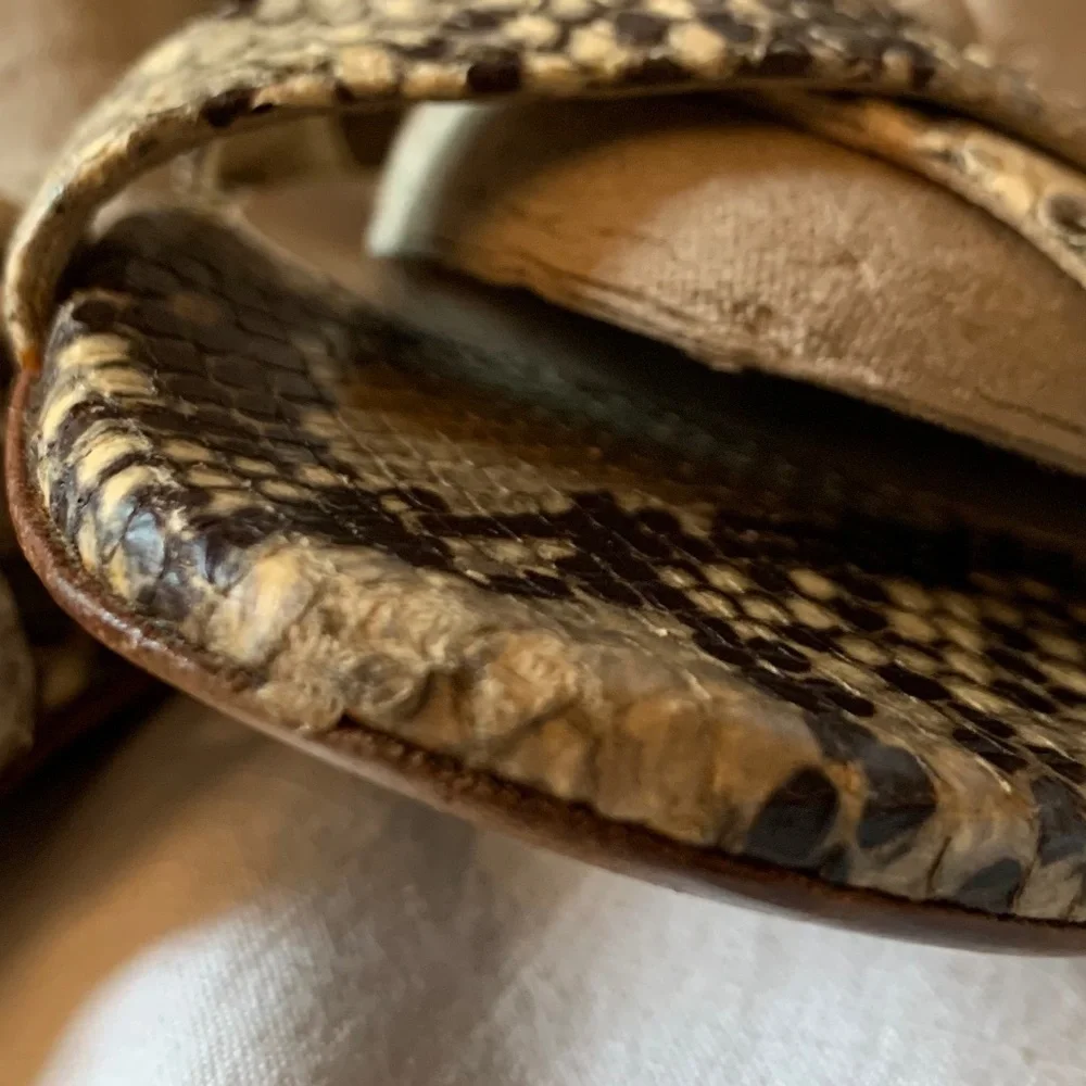 Jimmy Choo 'Connor' snakeskin wedge sandals